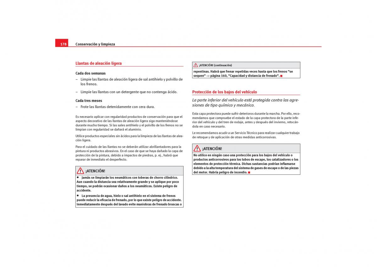 Seat Cordoba II 2 manual del propietario / page 180