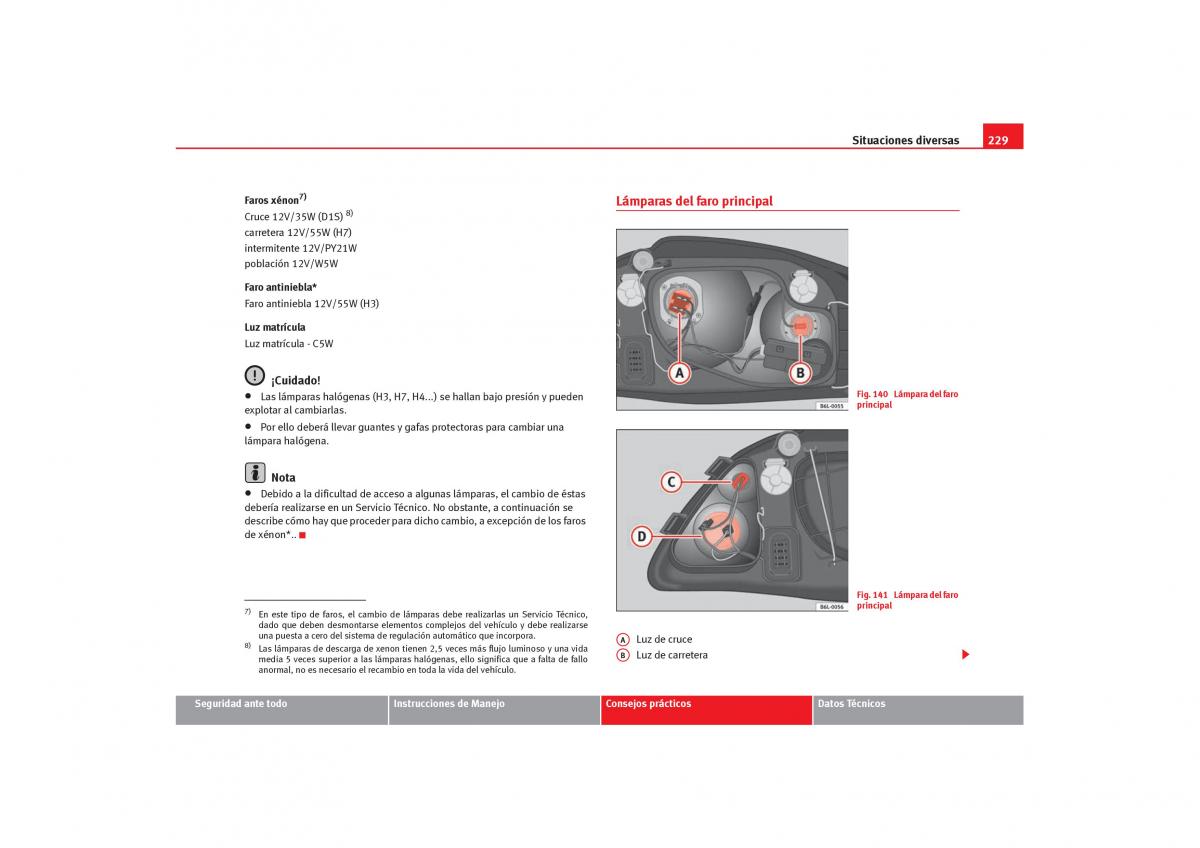 Seat Cordoba II 2 manual del propietario / page 231