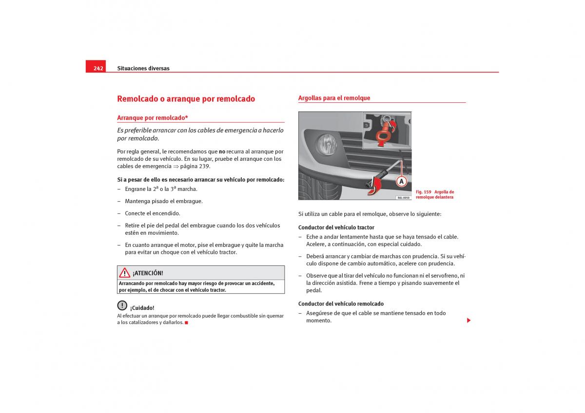 Seat Cordoba II 2 manual del propietario / page 244