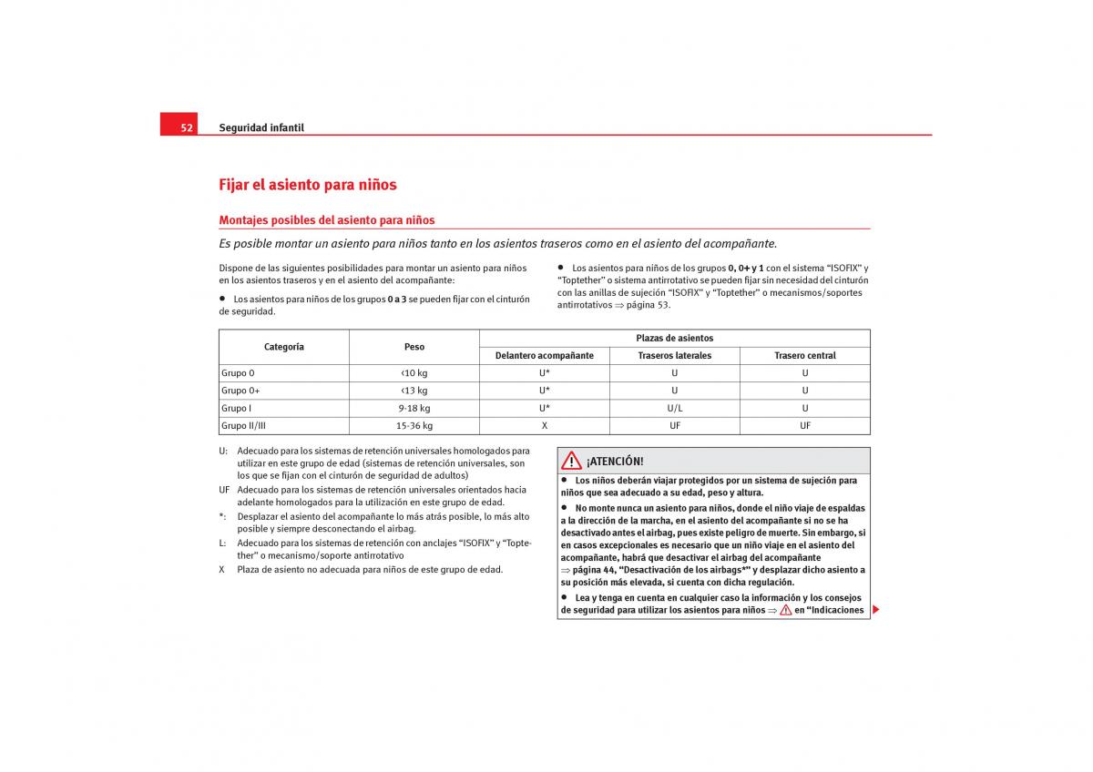 Seat Cordoba II 2 manual del propietario / page 54