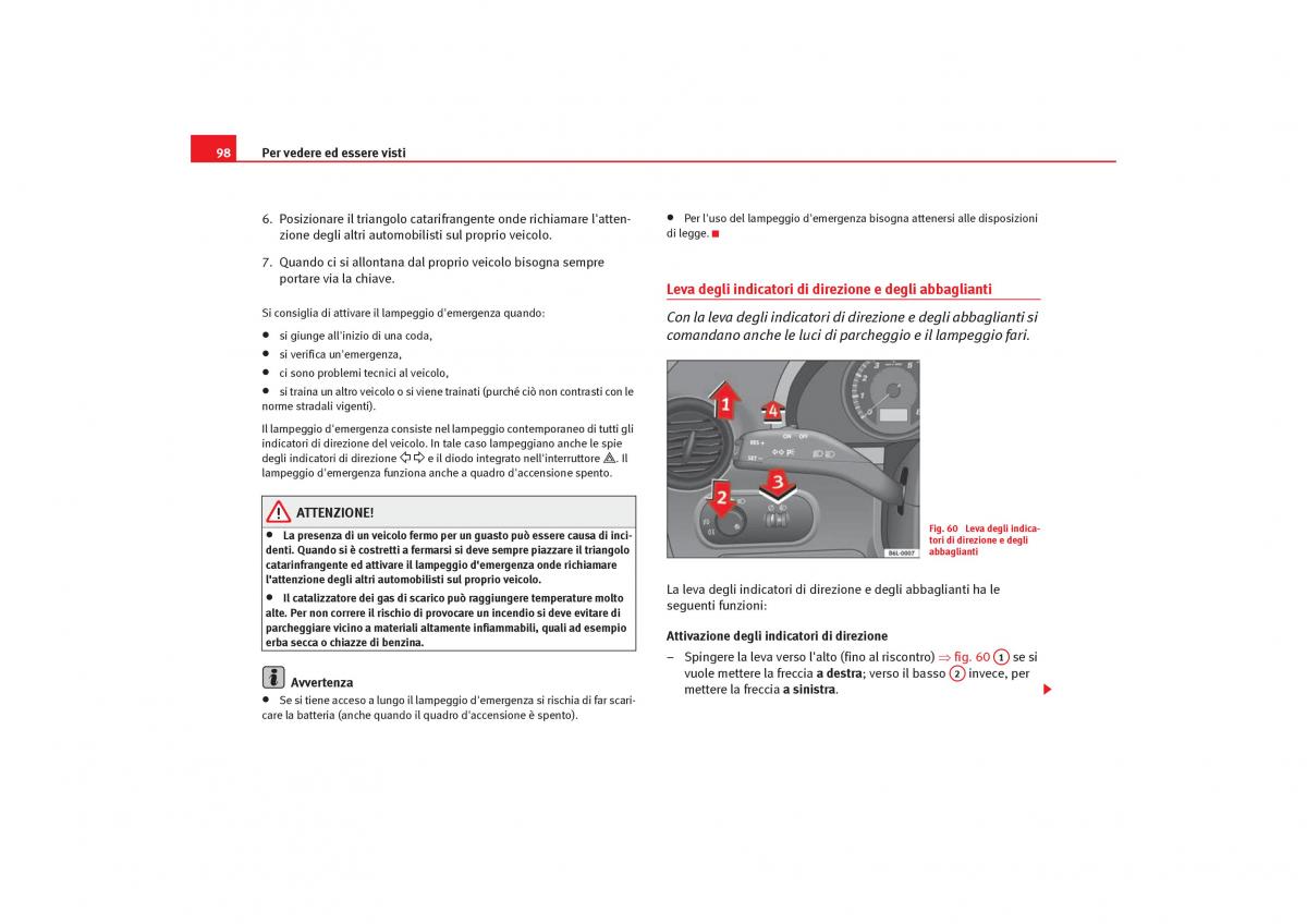 Seat Cordoba II 2 manuale del proprietario / page 100