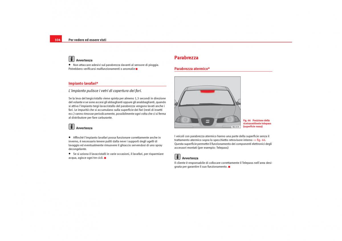 Seat Cordoba II 2 manuale del proprietario / page 106