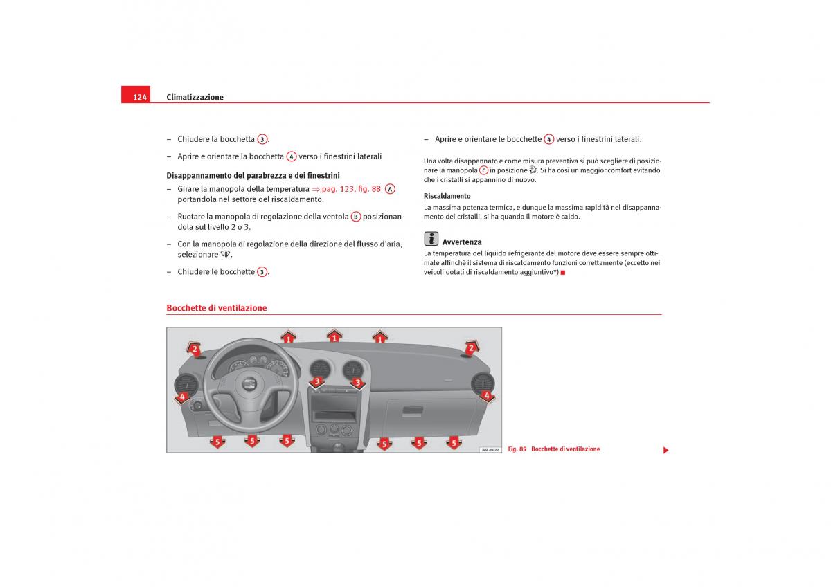 Seat Cordoba II 2 manuale del proprietario / page 126