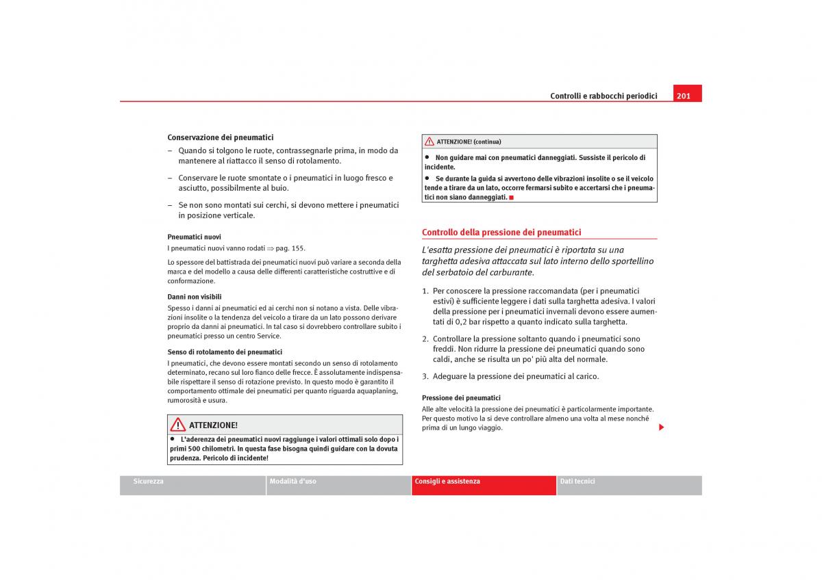 Seat Cordoba II 2 manuale del proprietario / page 203