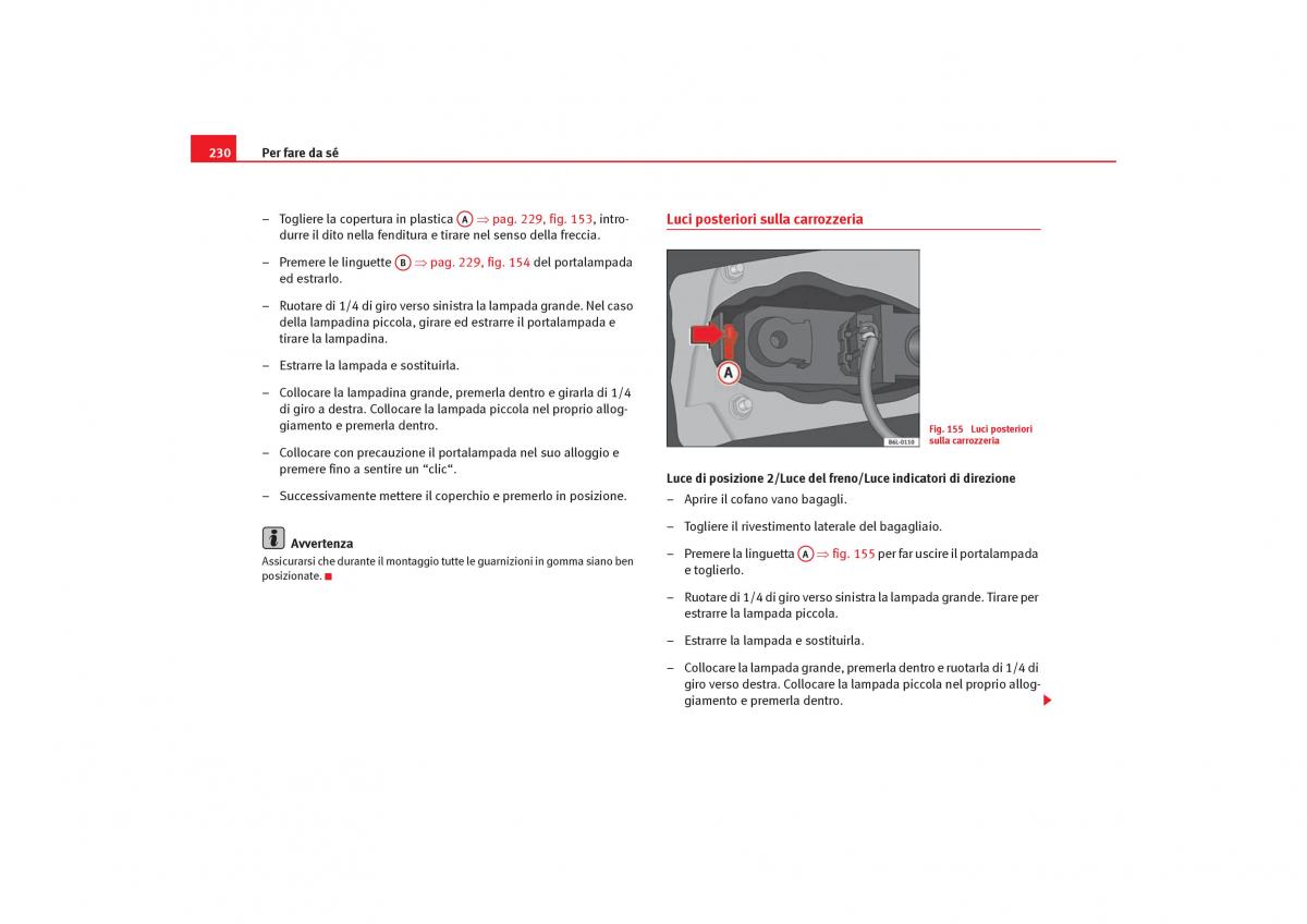 Seat Cordoba II 2 manuale del proprietario / page 232