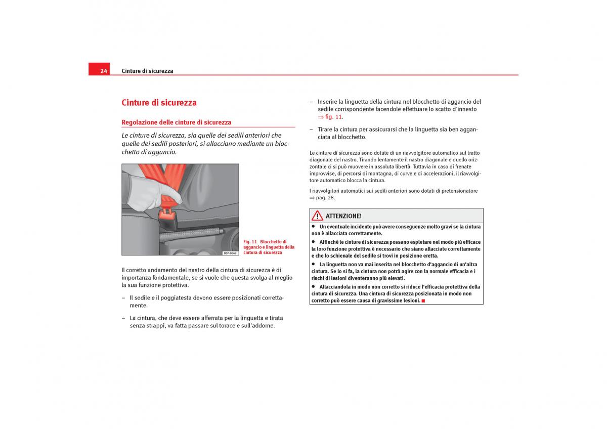 Seat Cordoba II 2 manuale del proprietario / page 26