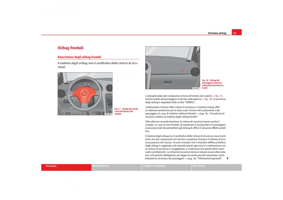 Seat Cordoba II 2 manuale del proprietario / page 35