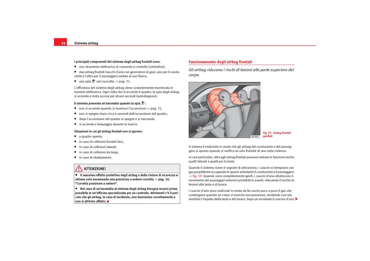 Seat Cordoba II 2 manuale del proprietario / page 36