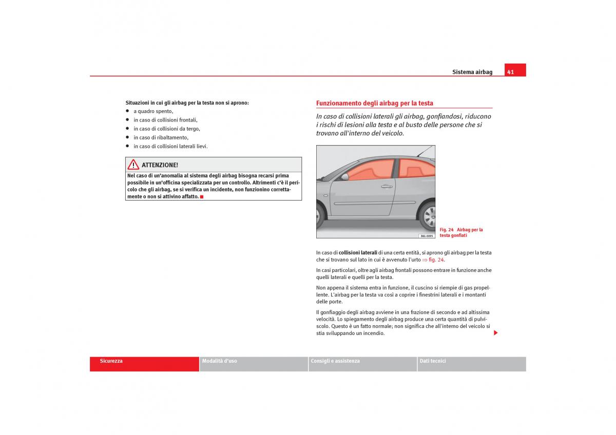 Seat Cordoba II 2 manuale del proprietario / page 43