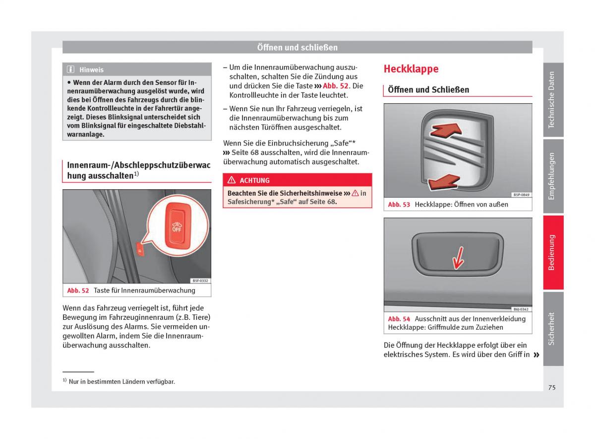 Seat Altea Handbuch / page 77