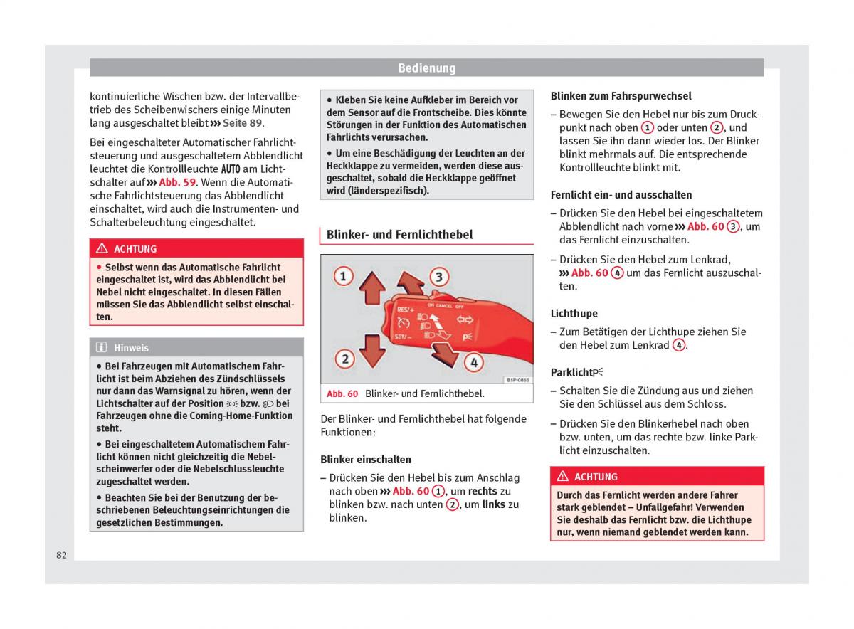 Seat Altea Handbuch / page 84