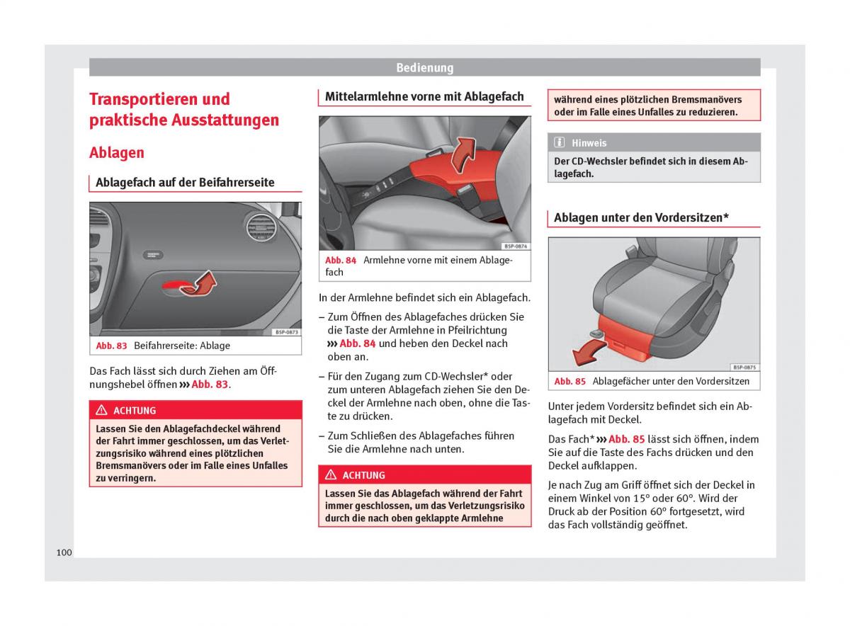 Seat Altea Handbuch / page 102