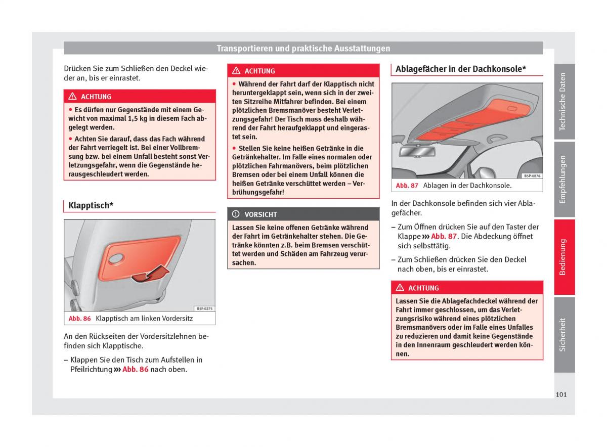 Seat Altea Handbuch / page 103