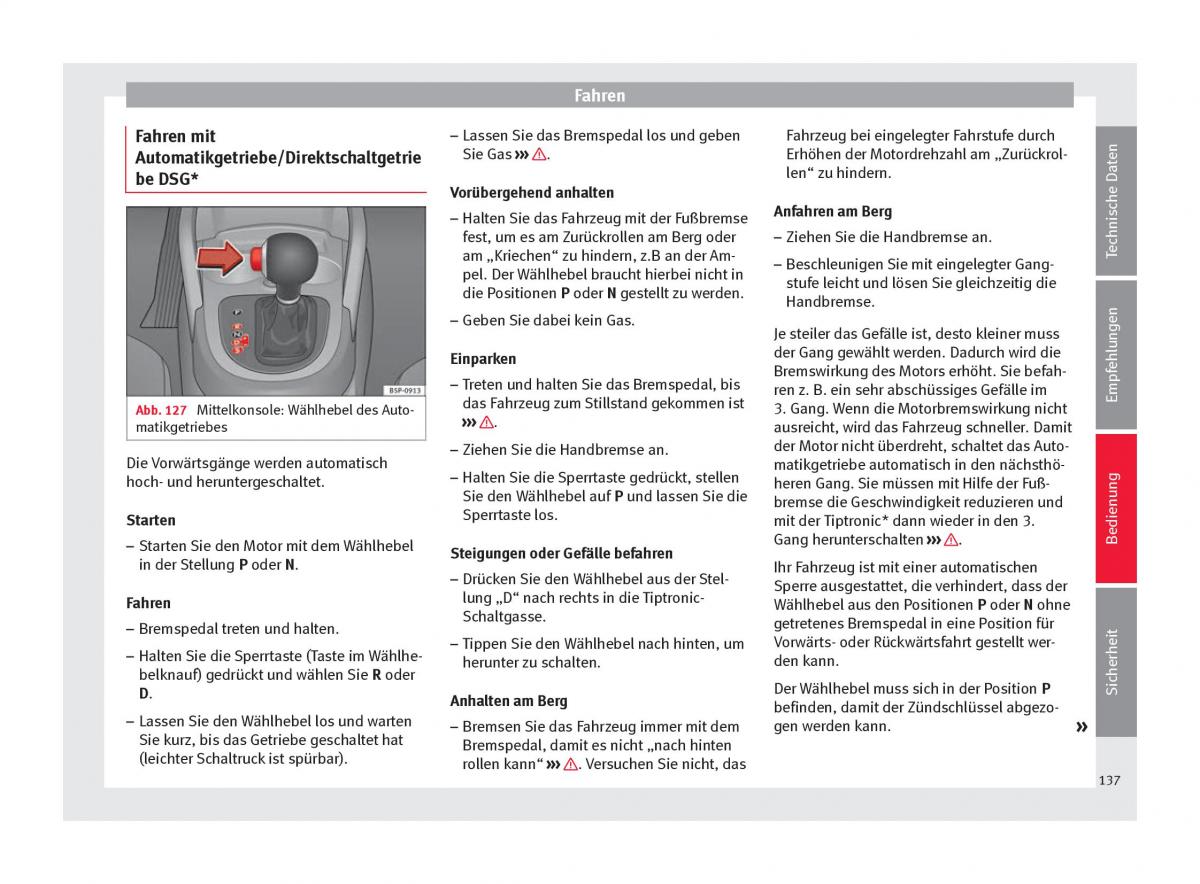 Seat Altea Handbuch / page 139