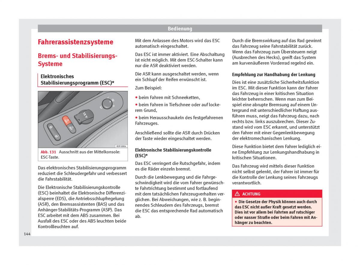 Seat Altea Handbuch / page 146