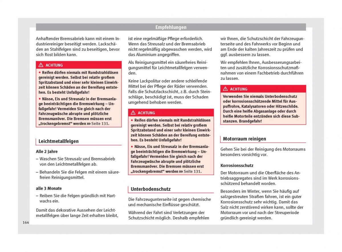 Seat Altea Handbuch / page 166