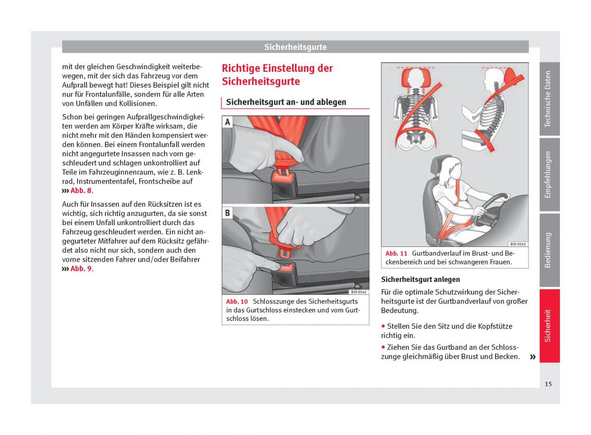 Seat Altea Handbuch / page 17