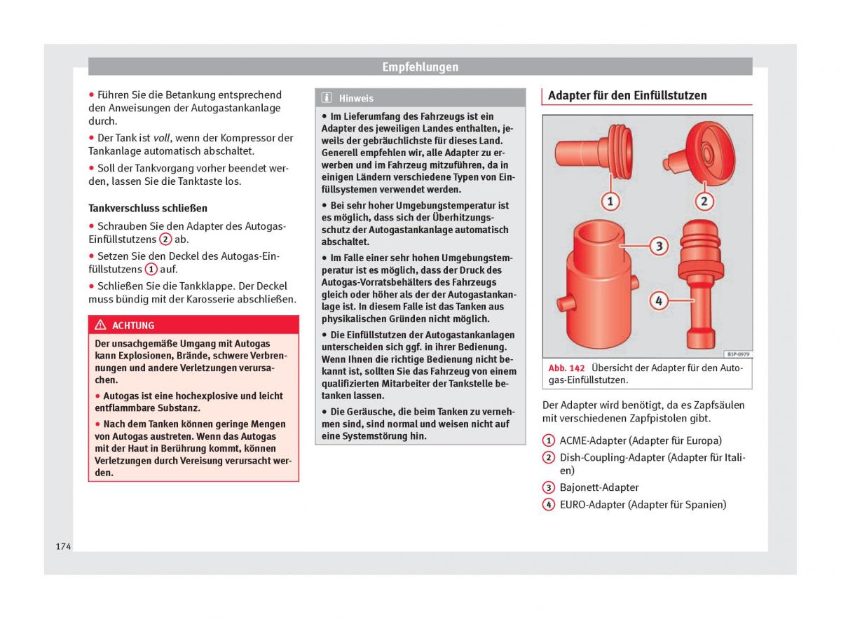 Seat Altea Handbuch / page 176