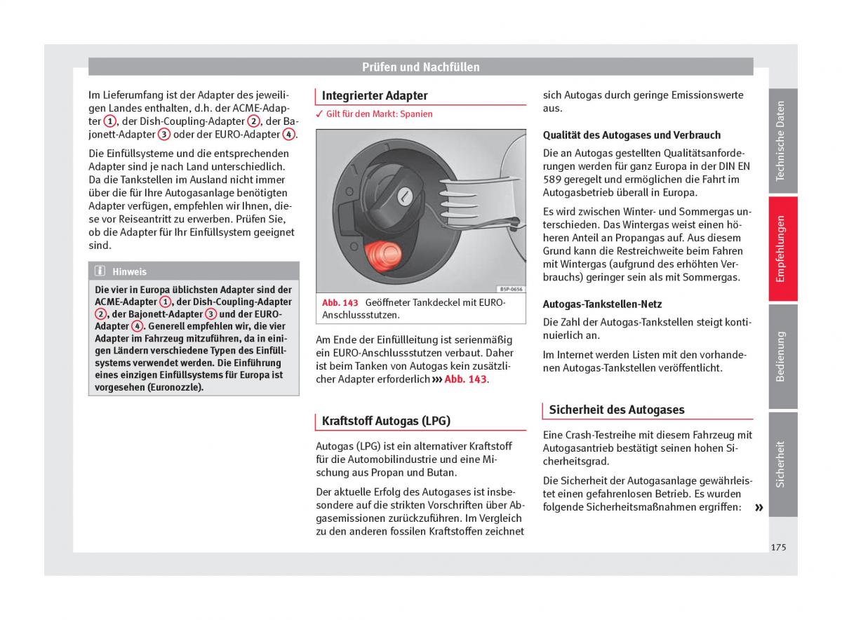 Seat Altea Handbuch / page 177