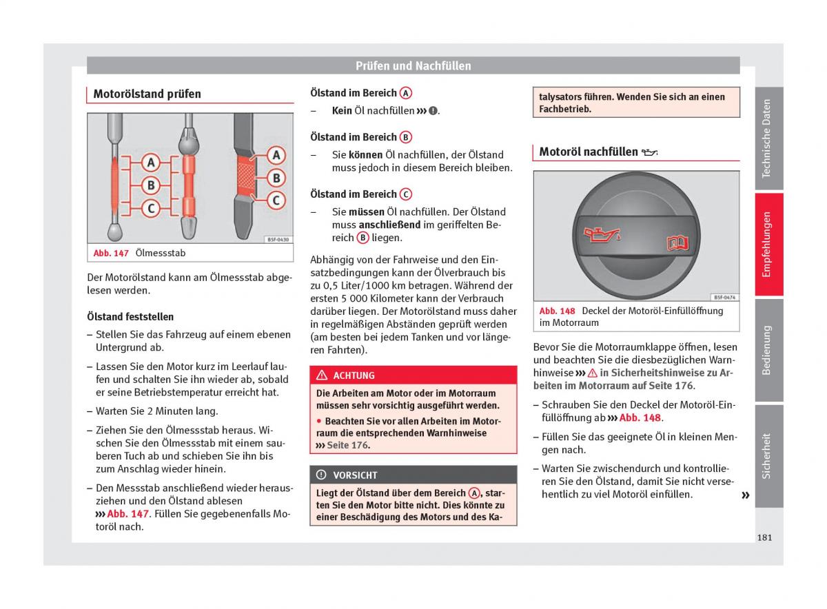 Seat Altea Handbuch / page 183