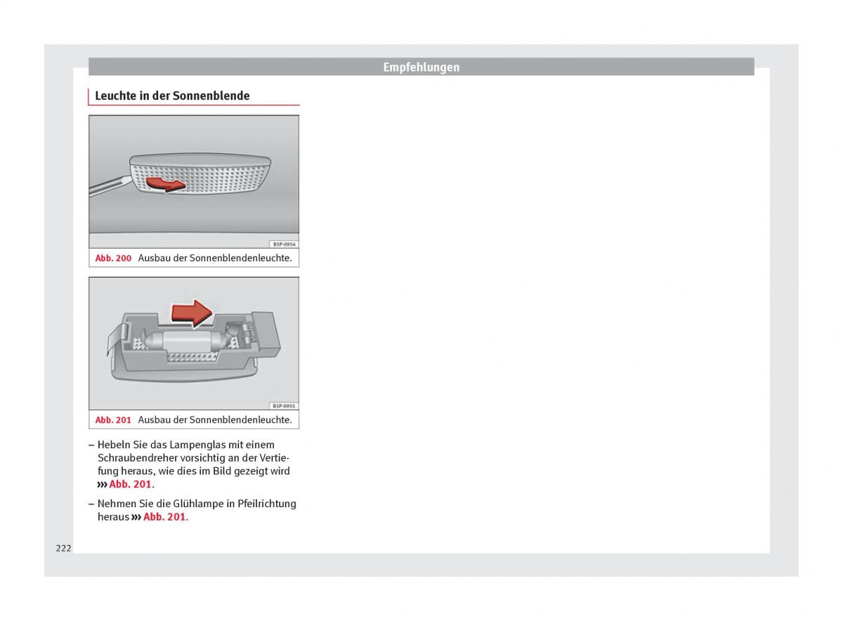 Seat Altea Handbuch / page 224