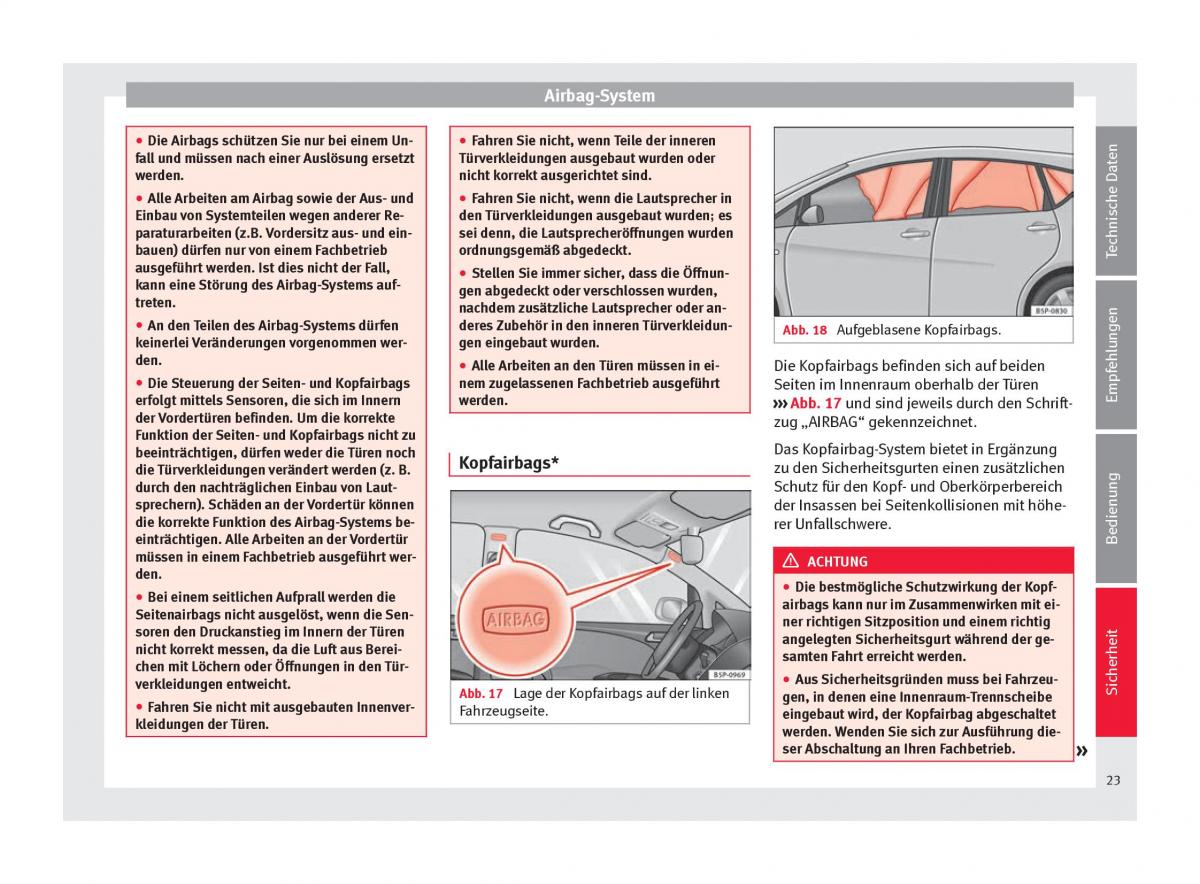 Seat Altea Handbuch / page 25