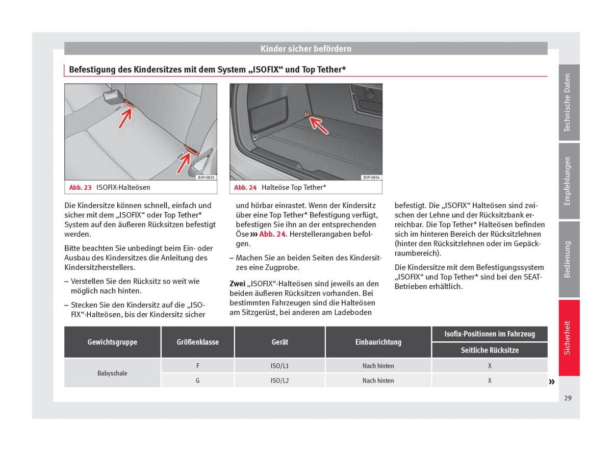 Seat Altea Handbuch / page 31