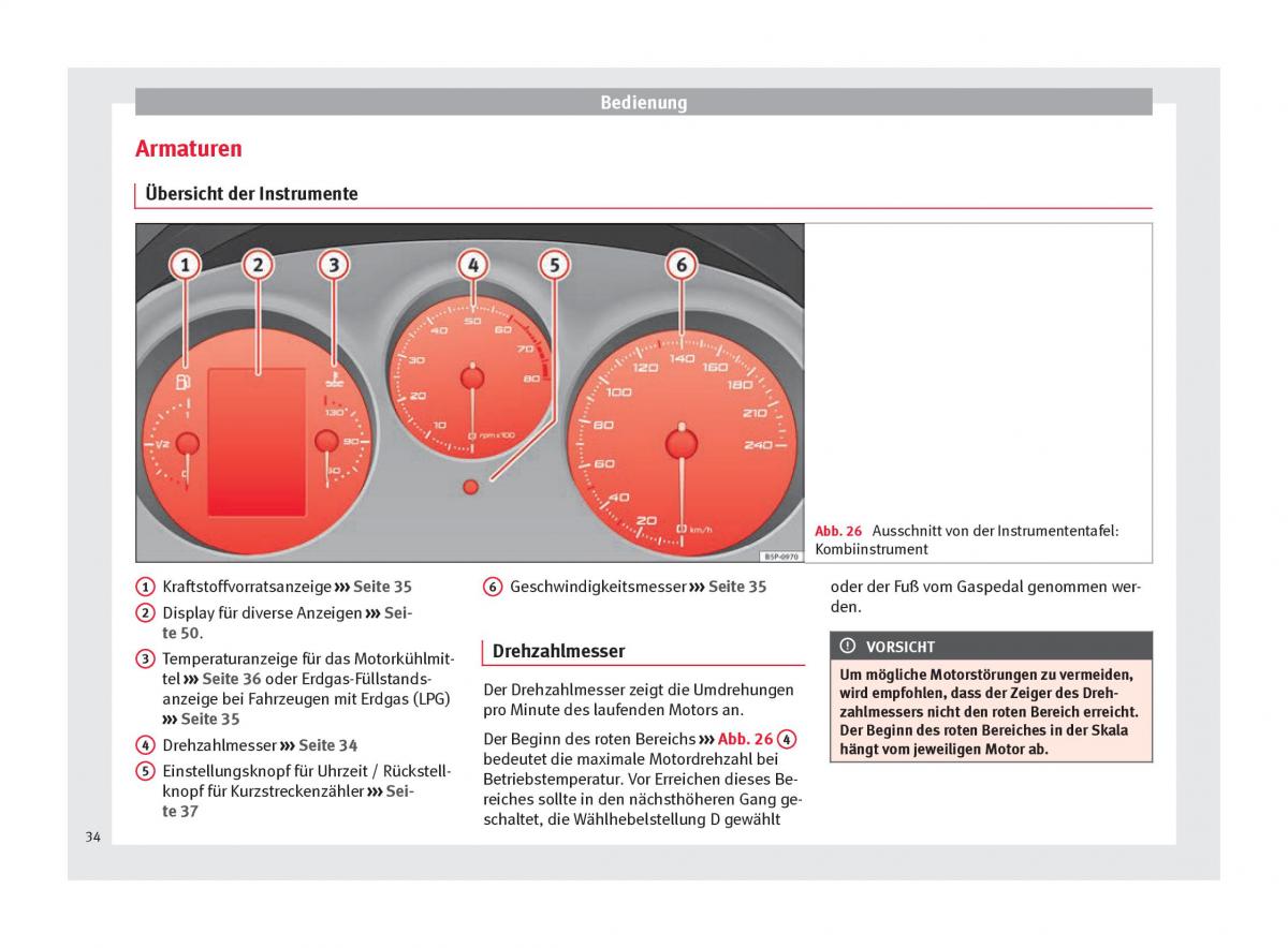 Seat Altea Handbuch / page 36