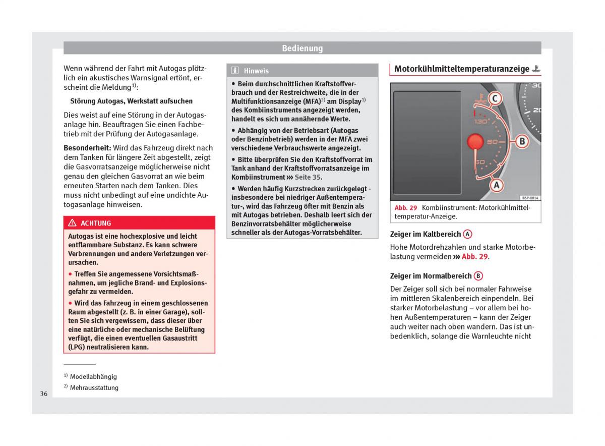 Seat Altea Handbuch / page 38