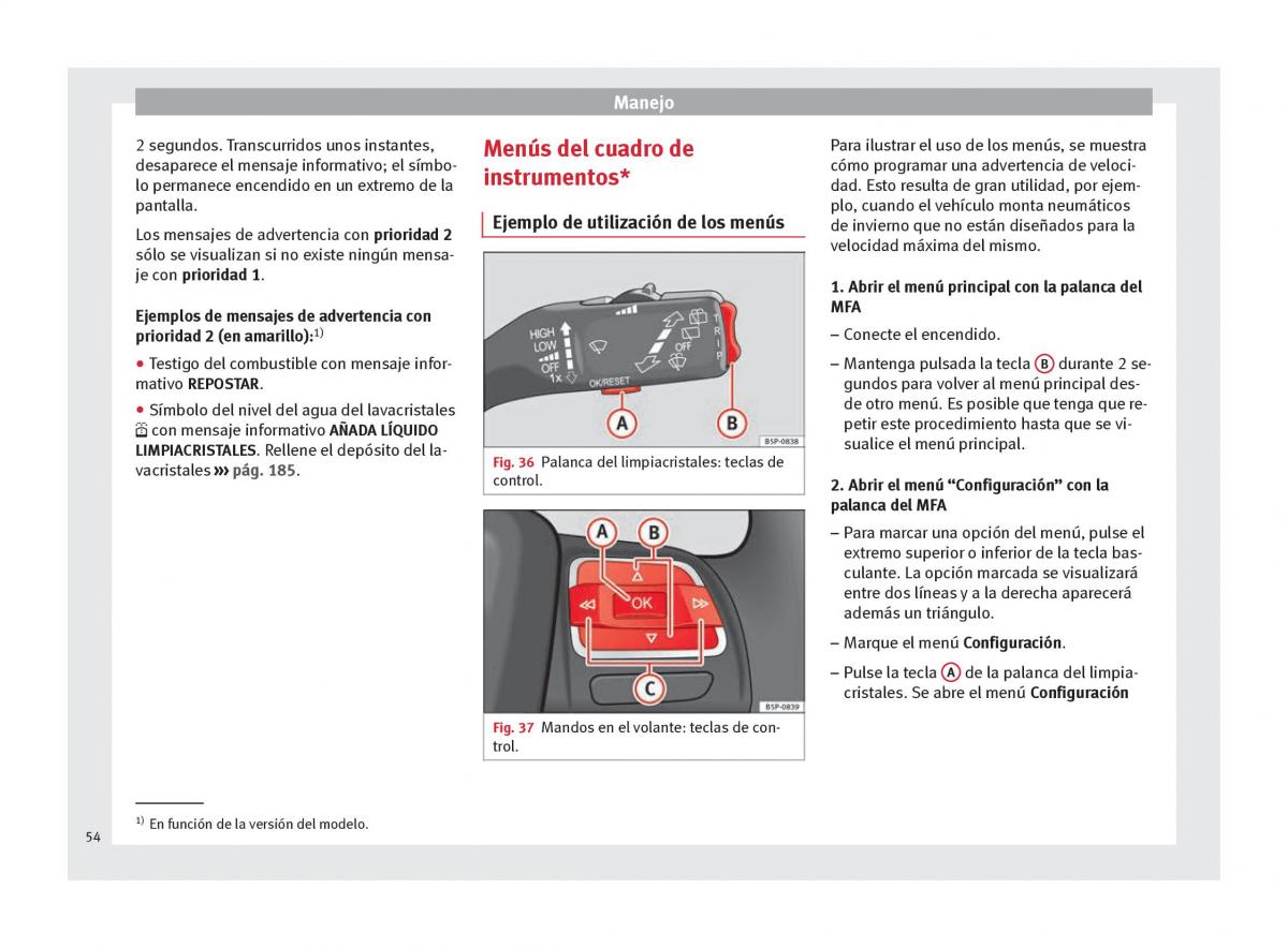 Seat Altea manual del propietario / page 56