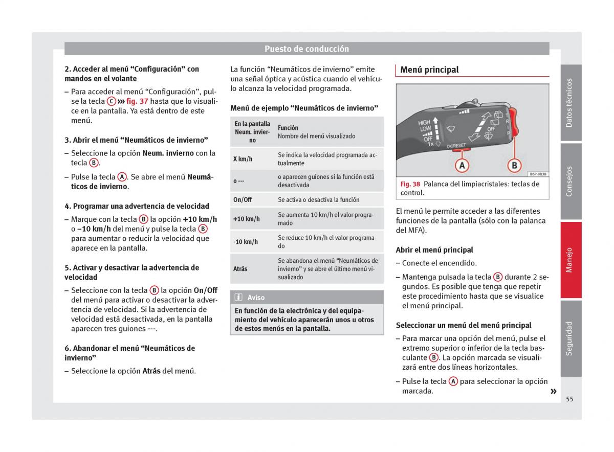 Seat Altea manual del propietario / page 57