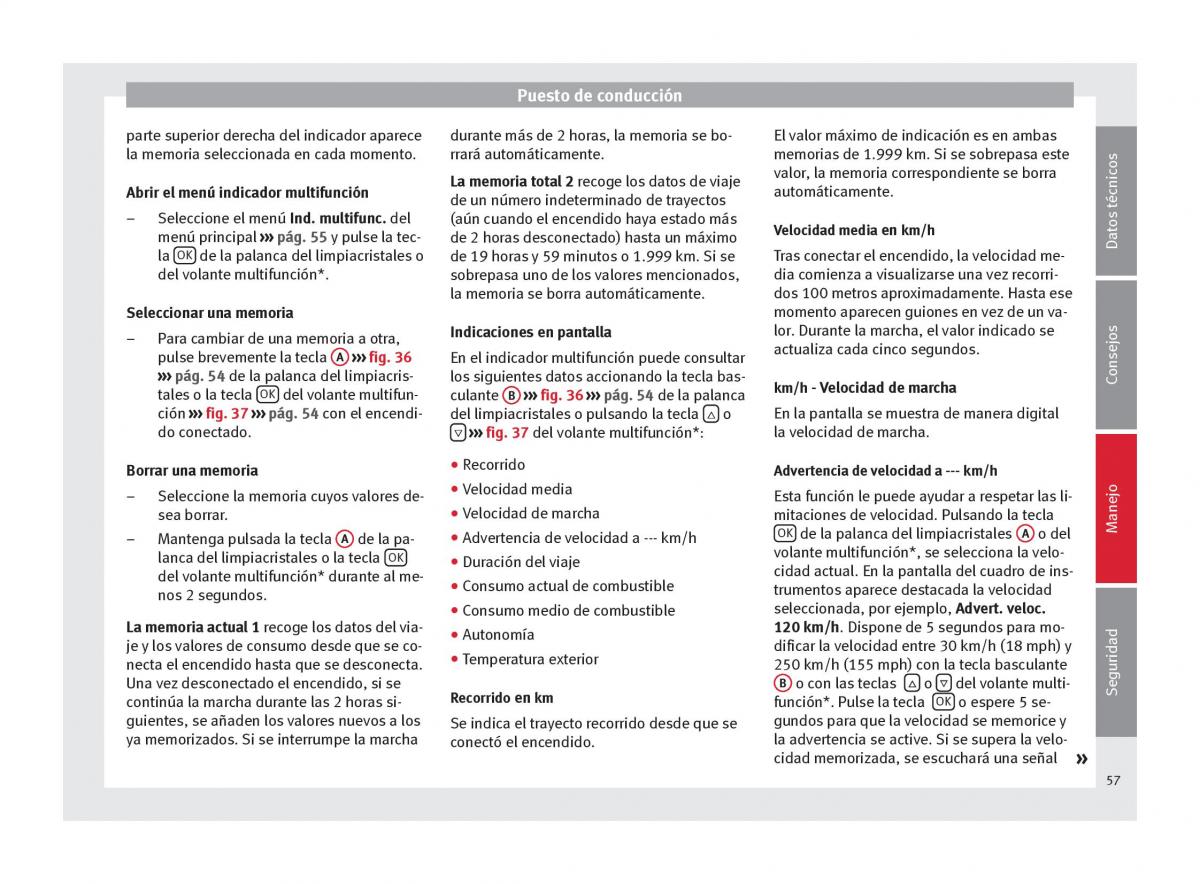 Seat Altea manual del propietario / page 59