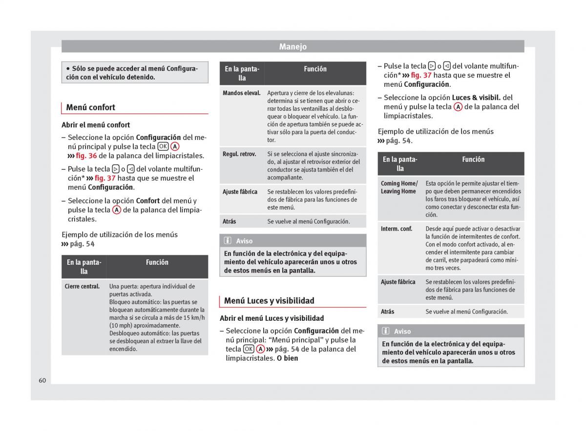 Seat Altea manual del propietario / page 62