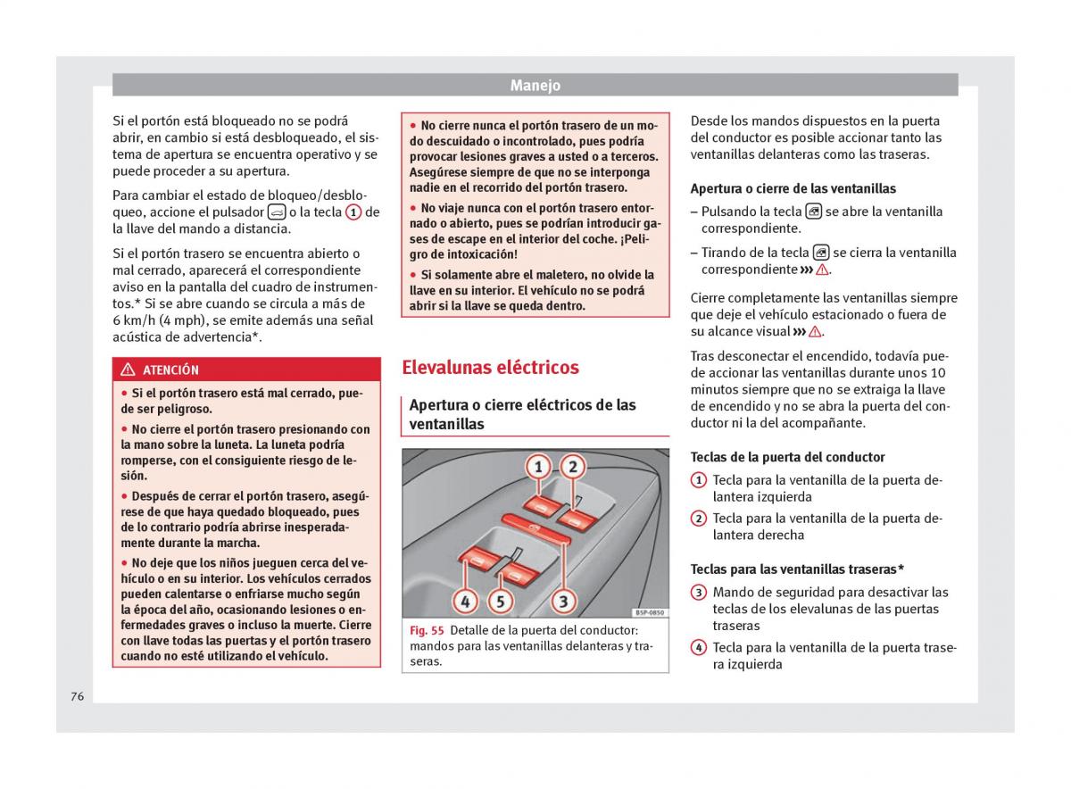 Seat Altea manual del propietario / page 78