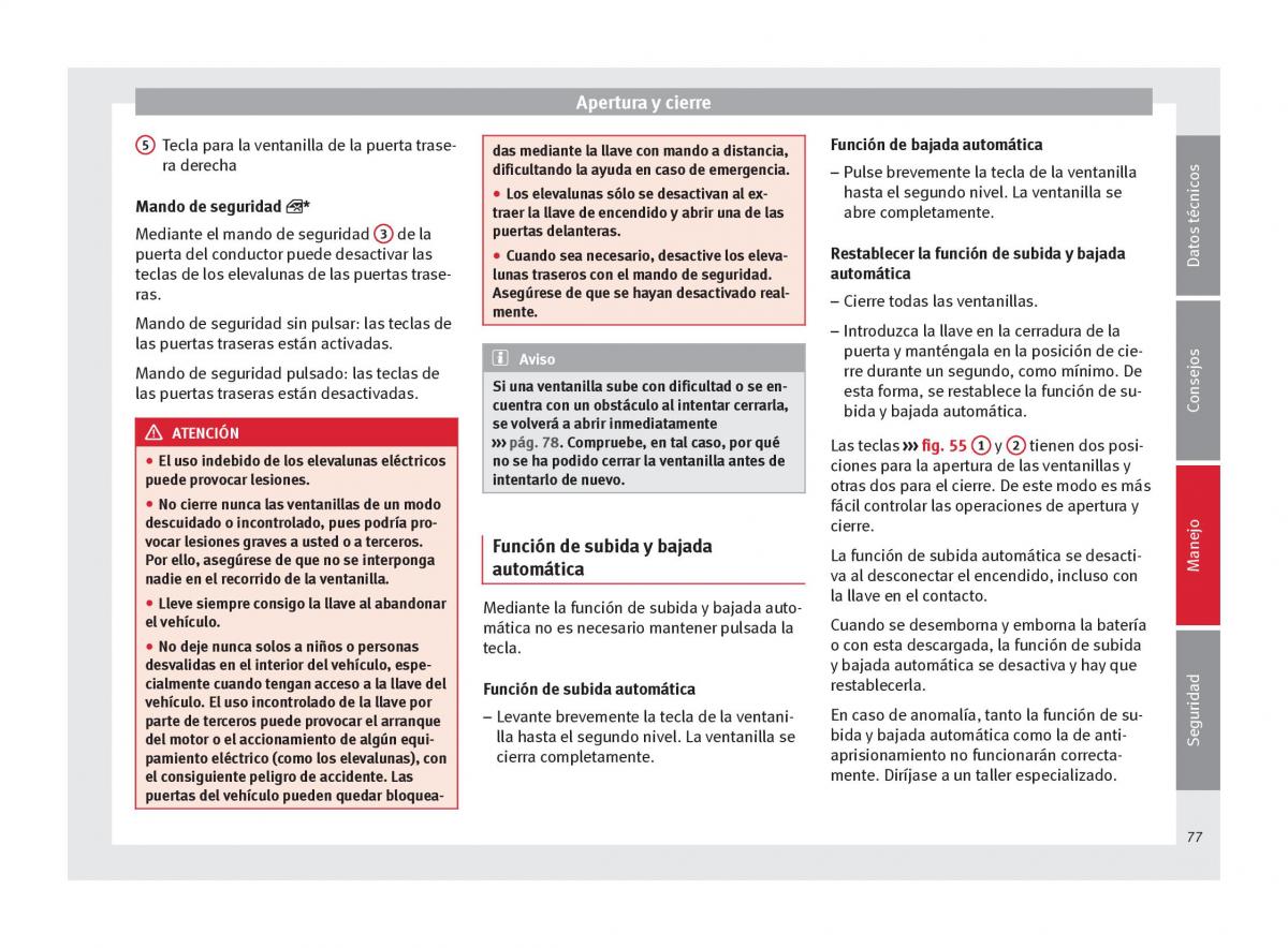 Seat Altea manual del propietario / page 79