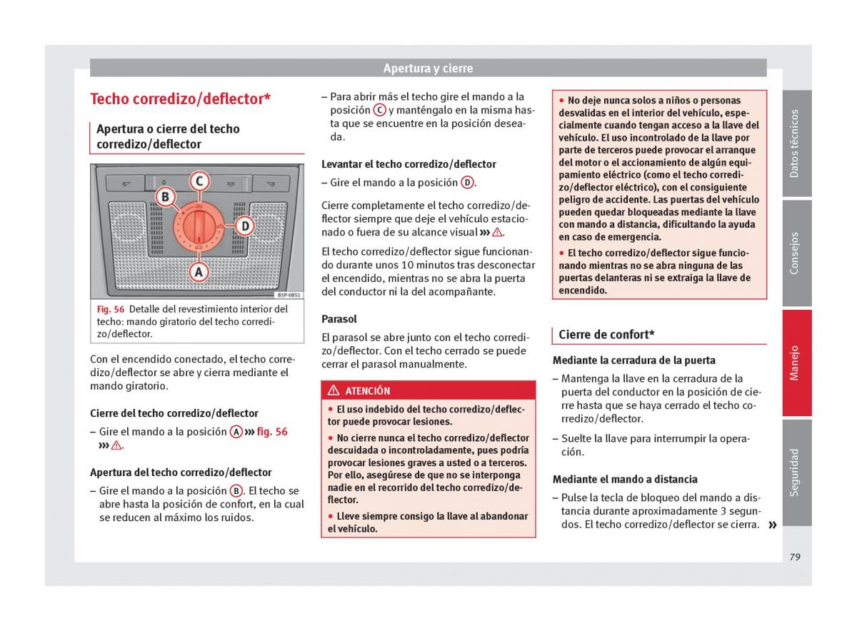 Seat Altea manual del propietario / page 81