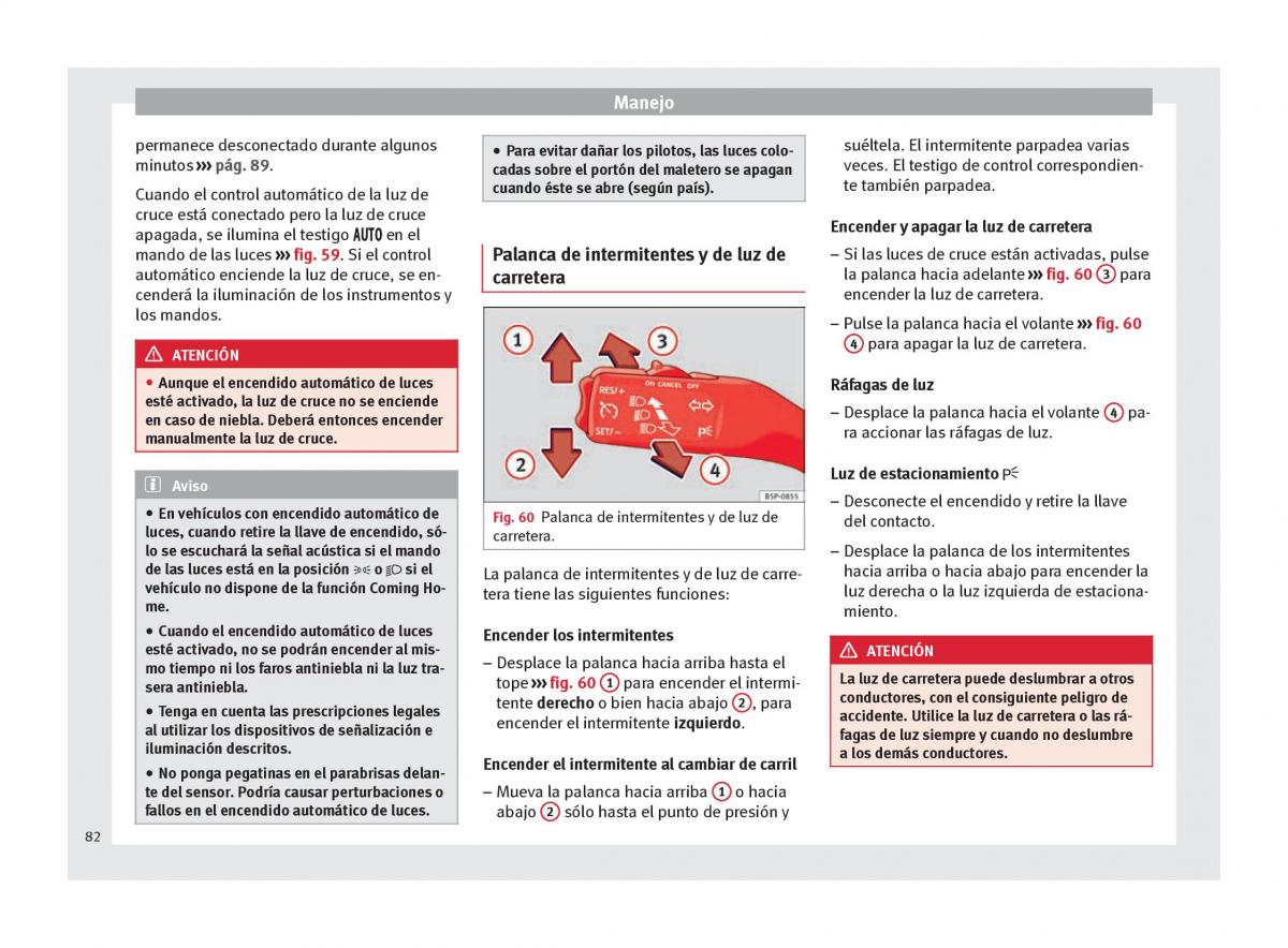 Seat Altea manual del propietario / page 84