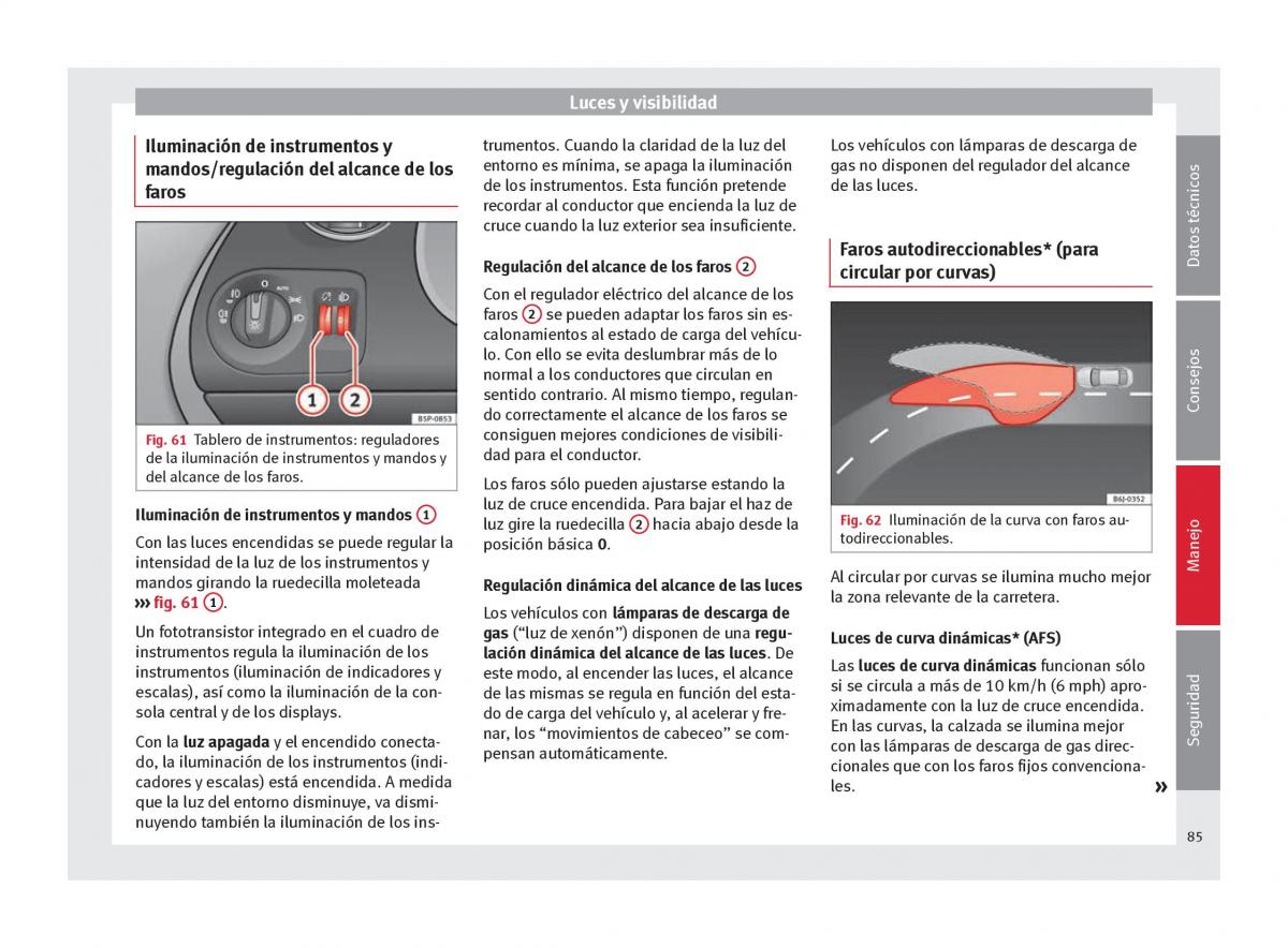 Seat Altea manual del propietario / page 87