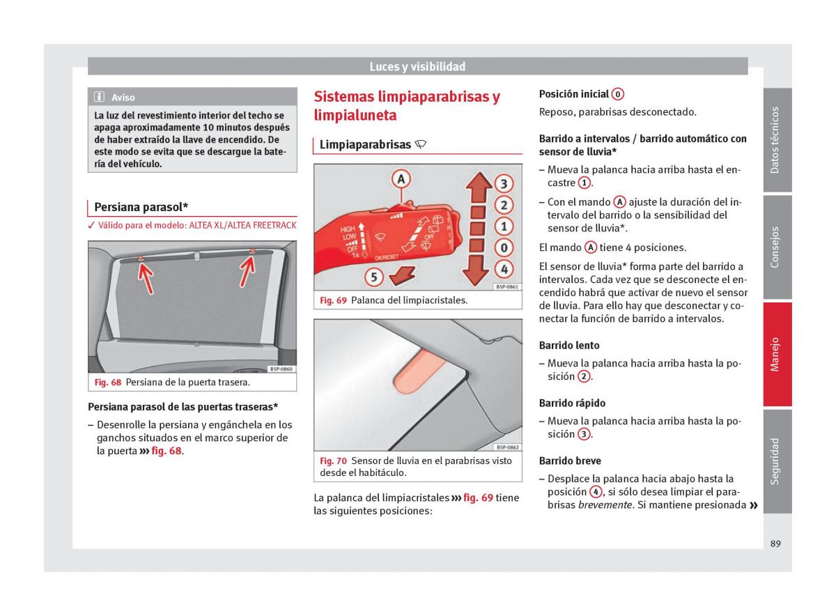 Seat Altea manual del propietario / page 91