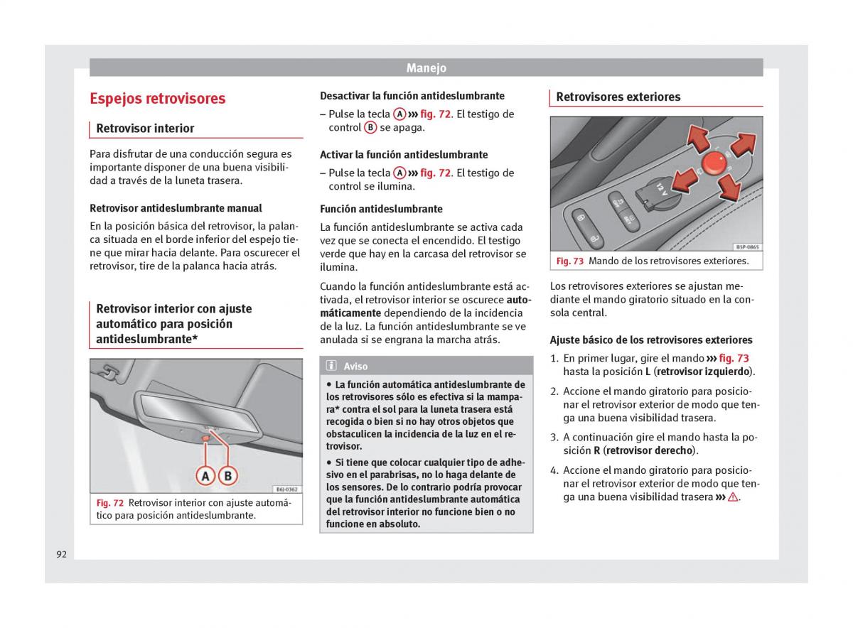 Seat Altea manual del propietario / page 94