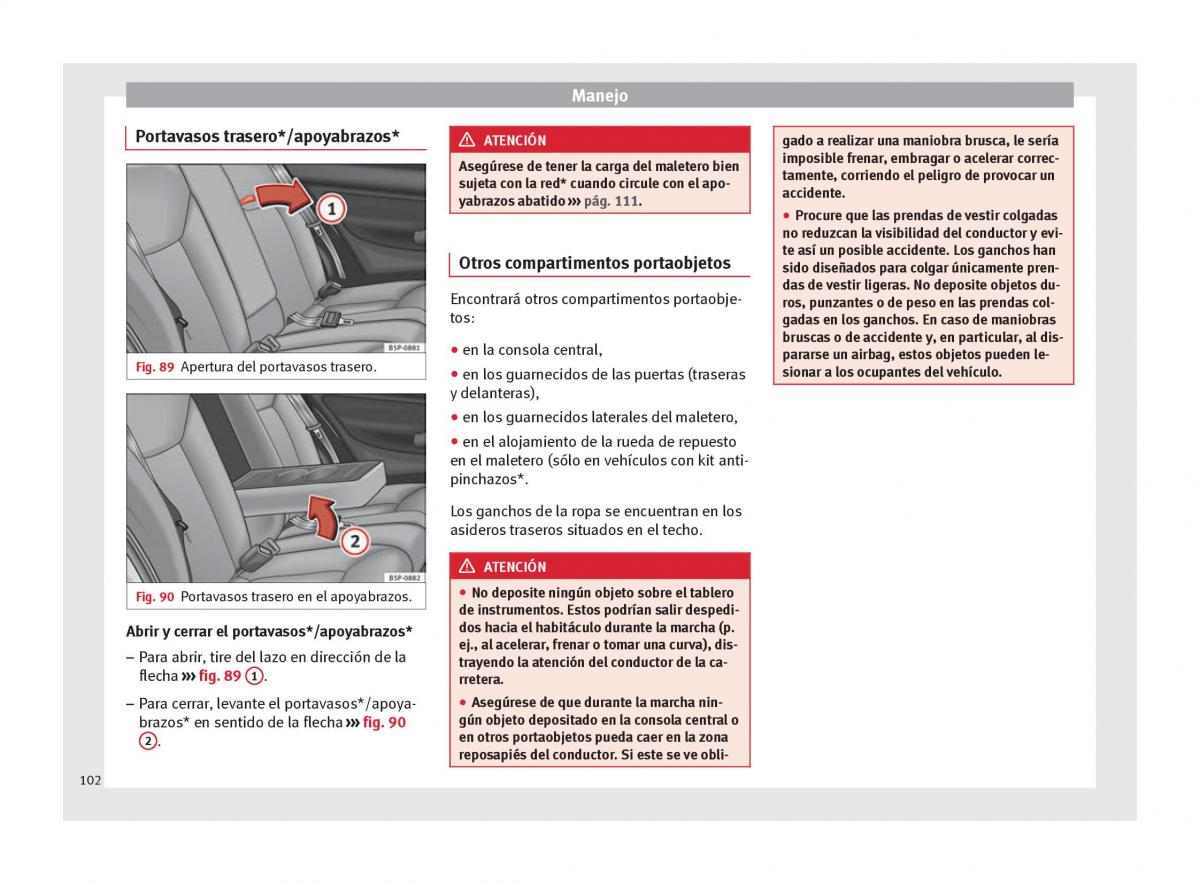 Seat Altea manual del propietario / page 104