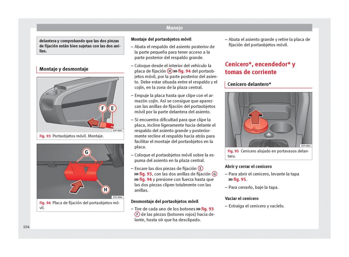 Seat Altea manual del propietario / page 106