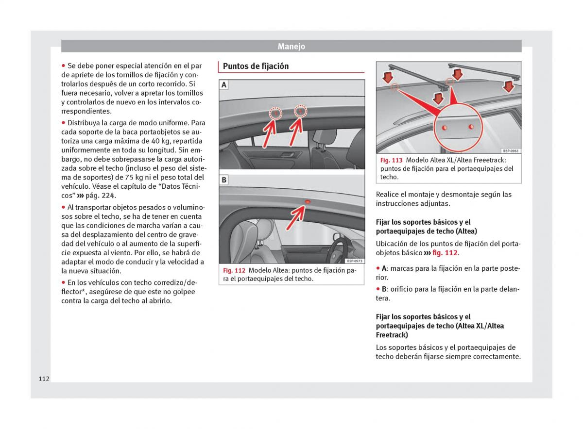 Seat Altea manual del propietario / page 114