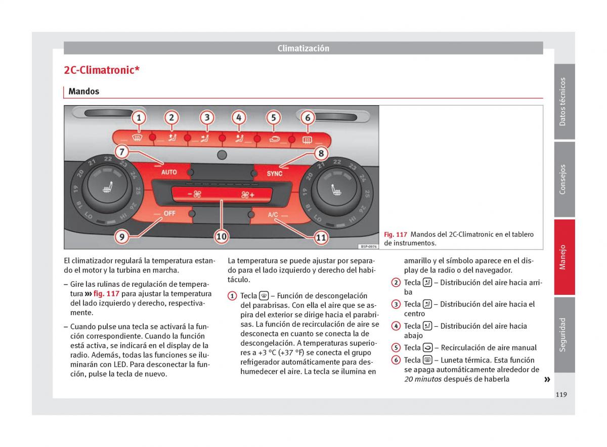 Seat Altea manual del propietario / page 121