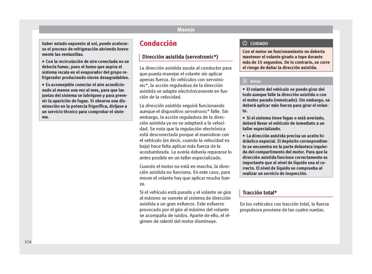 Seat Altea manual del propietario / page 126