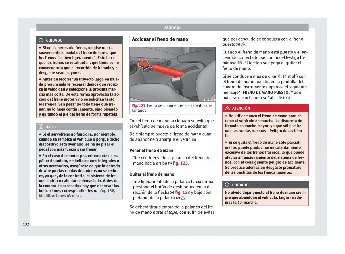 Seat Altea manual del propietario / page 134