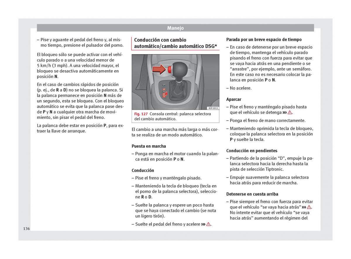 Seat Altea manual del propietario / page 138