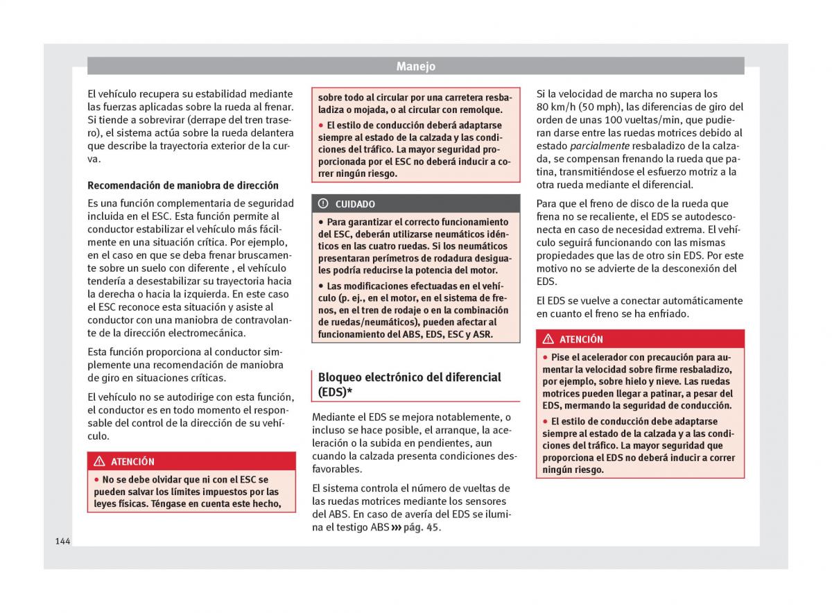 Seat Altea manual del propietario / page 146