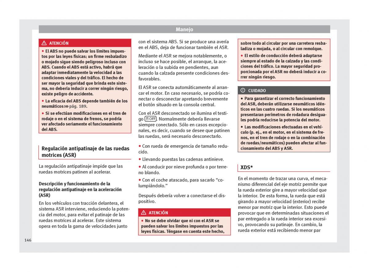 Seat Altea manual del propietario / page 148