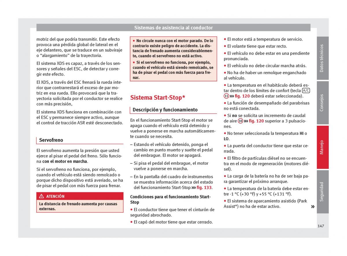 Seat Altea manual del propietario / page 149